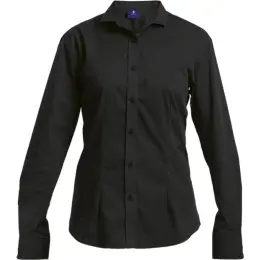 Ladies Slim Fit Lounge Long Sleeve Black